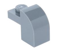 LEGO 10x 6091 Brick Curved Top 1x2x1 1/3 | Dark Bluish Gray