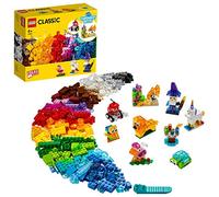 LEGO Jeu de construction Classic 11013 – Briques transparentes créatives, animaux, 4+