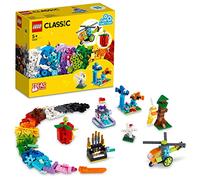 LEGO 11019 Classic Briques Et Fonctionnalités, 7 Mini-Modèles à Engrenage, avec Ballerine Dansante et Hélicoptère à Rotors Tournants, Jouet Enfants