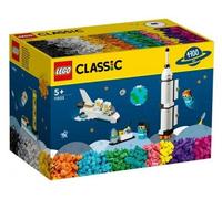 LEGO 11022 Mission spatiale 1700 pieces Classic - Briques - 10 idees modeles theme Espace - Set construction + Carte Tigre