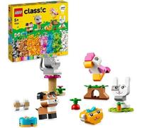 LEGO 11034 Classic Les Animaux de Compagnie Créatifs, Jouet avec Animaux, Modele Chien, Chat, Lapin, Hamster et Oiseau