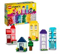 LEGO 11035 Classic Les Maisons Créatives, Ensemble de Briques de Construction pour Enfants, Jouet Cadeau avec Accessoires pour Les Constructeurs, Garçons et Filles, Dès 4 Ans