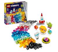 LEGO 11037 Classic Les Planètes Créatives, Jouet sur Le Système Solaire, Ensemble de Construction de Navette Fusée, Cadeau pour Garçons et Filles Dès 5 Ans et Jeunes Astronautes