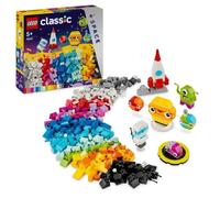 LEGO® 11037 Classic Les Planètes Créatives, Jouet sur le Système Solaire, Set de Construction de Navette Fusée