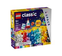LEGO Planètes spatiales classiques créatives - Système solaire à construire avec extraterrestre, jouet fusée et briques phosphorescentes - Cadeau pour enfants, garçons et filles de 5 ans et plus,