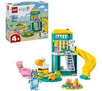 LEGO Bluey : Bluey et Chloé à l’Aire de Jeux - Jeu de Construction Inspiré de la Série TV - 2 Minifigurines, Bascule, Toboggan, Echelle & 3 Plantes - Cadeau pour Fille ou Garçon dès 4 Ans 11201