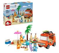 LEGO Bluey Les Vacances et Le Voyage en Voiture de Bluey - Jeu de Construction avec Bingo & Chilli - 2 Planches de Surf, Château de Sable & Accessoires - Cadeau pour Fille ou Garçon dès 4 Ans 11202