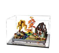 Lego 11372 Présentoir en acrylique pour construction de jardin Motif chalet d'automne Transparent Boîte de présentation uniquement Compatible avec Lego 11372 (miroir de 3 mm)
