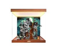 Lego 11383 Vitrine en acrylique pour manoir du maire avec lumière (base B) | Vitrine en acrylique compatible avec Lego 11383 Mayor's Manor, rangement et présentation anti-poussière sans modèle