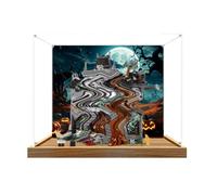 Lego 11383 Vitrine en acrylique pour manoir du maire (spray arrière 2 (base | Vitrine en acrylique pour Lego 11383 Manoir du maire, boîte anti-poussière compatible avec Lego 11383, sans modèle