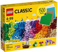 LEGO 11717 Classic Briques et Plaques à Gogo, Jeu de Construction pour Filles et Garçons +4 ans avec Roues, Fenêtres, Portes