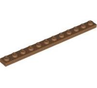 Lego® 1x12 plaques 60479 - 50 pièces Nougat moyen