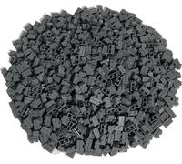 LEGO® 1x2 Briques de mur Grandes briques Gris foncé - 98283 NOUVEAU ! Quantité 50x