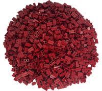 LEGO® 1x2 Briques de mur Grandes briques Rouge foncé - 98283 NOUVEAU Quantité 100x