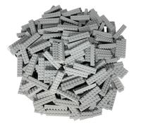 Lego 2 x 8 briques gris clair - 25 pierres hautes (3007) - Blocs de construction originaux pour constructions stables, maisons et MOC créatifs
