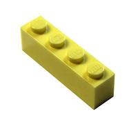 LEGO 20 New Brick 1 x 4 Bricks Bright Jaune Clair