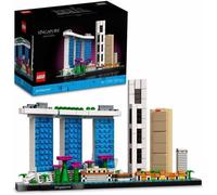 LEGO® 21057 Architecture Singapour, Loisirs Créatifs pour Adultes, Collection Skyline, Décoration pour La Maison