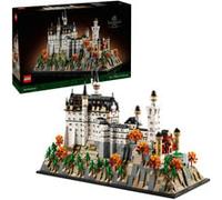 LEGO Architecture Le Château de Neuschwanstein - Set de Construction pour Adulte - Maquette DIY pour Décoration Intérieure - Tours, Cours & Intérieur Détaillé - Cadeau pour Passionnés d'Histoire 21063