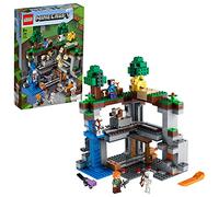 LEGO 21169 Minecraft La Première Aventure, Jouet de Construction, avec Grotte, Inclus Figurines de Steve, Alex, Squelette, Chat Teint et Fleurimeuh