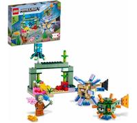 LEGO® 21180 Minecraft Le Combat Des Gardiens, Set Aventure Sous-Marine, Jouet de Construction Enfants +8 ans et Figurines Mobs