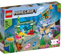 LEGO 21180 Minecraft Le duel des gardiens, aventure sous-marine, jouet pour enfants à partir de 8 ans, cadeau pour enfants, avec figurines et créatures