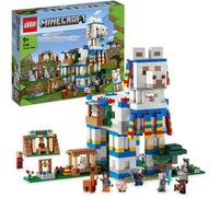 LEGO 21188 Minecraft Le Village Lama, Jouet de Maison, avec Figurines Animaux, Mobs Minecraft et Épée, Cadeau Enfants 9 Ans