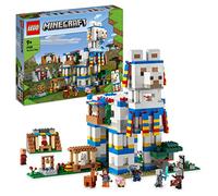LEGO 21188 Minecraft Le Village Lama, Jouet de Maison, avec Figurines de Villageois, Illageois, Mouton et Épée en Diamant, Idée Cadeau Anniversaire pour Enfants, Garçons et Filles