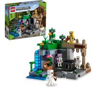 LEGO 21189 Minecraft Le donjon des squelettes, ensemble de grottes, de personnages squelettes, de créatures hostiles et d'accessoires, jouets pour enfants