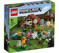 LEGO 21190 Minecraft Le village abandonné, jouet avec camp de chasseurs de zombies, atelier, ferme et maison accessoires, habitants du village de zombies et chat