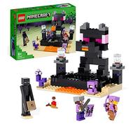 LEGO 21242 Minecraft L’Arène de l’End, Jouet de Combat avec Lave, Figurine Dragon de l'Ender et Enderman, Joueur Contre Joueur, Cadeau Enfants Dès 8 Ans