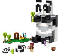 LEGO 21245 Minecraft La maison du panda Set, maison mobile en forme de panda avec figurines d'animaux et squelette, jouet pour garçons et filles à partir de 8 ans