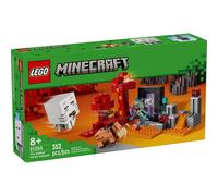 LEGO® 21255 Minecraft L'Embuscade au Portail du Nether, Jouet avec Scènes de Bataille et Minifigurines, Figurine Hoglin