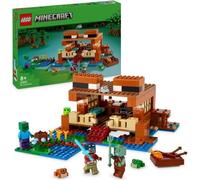 LEGO 21256 Minecraft La Maison de la Grenouille, Jouet avec Figurines d'Animaux, Personnages : Zombie et Explorateur