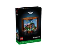 Lego Minecraft The Crafting Table, Jeu vidéo de Collection avec Figurines Minecraft, Mobs et biomes, modèle d'anniversaire de 15 Ans, Construction et présentation Minecraft Cadeau pour Adultes, 21265