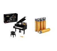 LEGO 21323 Ideas Le Piano à Queue, Maquette de Construction, à Exposer et à Collectionner, avec Moteur et Fonctions Électriques + Piles: Amazon Basics Pack of 8 x AAA