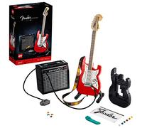 LEGO 21329 Ideas Fender Stratocaster, Set de Construction Guitare pour Adultes DIY, Ampli 65 Princeton Reverb et Accessoires, Cadeau Guitariste