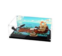 Lego 21366 Vitrine en acrylique pour ensemble de construction flottante en forme de loutre de mer - Boîte transparente anti-poussière - Seule vitrine compatible avec Lego 21366 (spray arrière A)
