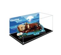 Lego 21366 Vitrine en acrylique pour ensemble de construction flottante en forme de loutre de mer - Boîte transparente anti-poussière - Vitrine uniquement compatible avec Lego 21336 (spray arrière B)