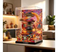 Lego 21372 Vitrine en acrylique pour statue squelette Jour des morts (spray | Vitrine en acrylique pour Lego 21372 Figurine squelette Jour des morts, compatible avec Lego 21372, sans modèle