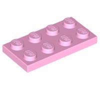 Lego® 250 pièces 3020 Plaques 2x4 Part Basic 250 rose clair