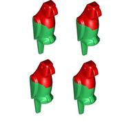LEGO 2546 City Lot de 4 Figurines de Perroquet Vert et Rouge