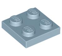 Lego® 2x2 plaques 3020 - 50 pièces bleu sable