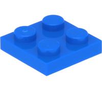 Lego® 2x2 plaques 3022 - 10 pièces bleu