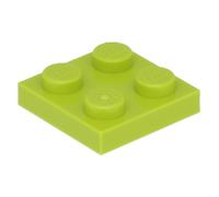 Lego® 2x2 plaques 3022 - 250 pièces Lime