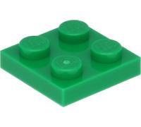 Lego® 2x2 plaques 3022 - 250 pièces vert