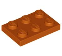 Lego® 2x3 plaques 3021 - 100 pièces orange foncé