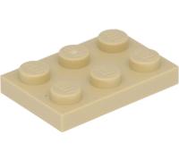 Lego® 2x3 plaques 3021 - 50 pièces beige