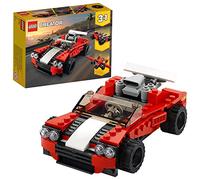 LEGO® Creator 3-en-1 31100 La Voiture de Sport, Jouet, se Transforme en Hot Rod, et en Avion