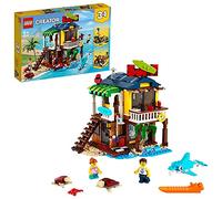 LEGO Jeu de construction Creator 3-en-1 31118 La Maison sur la Plage du Surfeur – Piscine, 8 ans+