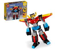 LEGO 31124 Creator 3 en 1 Le Super Robot, Se Transforme en Dragon et en Avion à Réaction, Jouet de Construction Créatif pour Les Enfants de 7 Ans et Plus